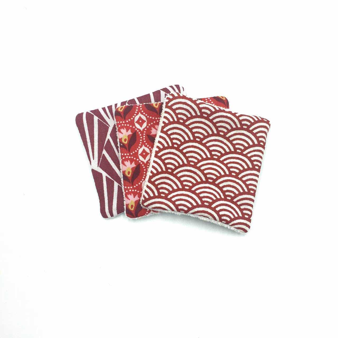 Trio de mini-lingettes "Red"