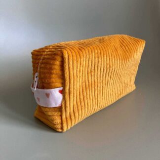 Trousse velours côtelé "Petits Coeurs" (en combo ou pas)