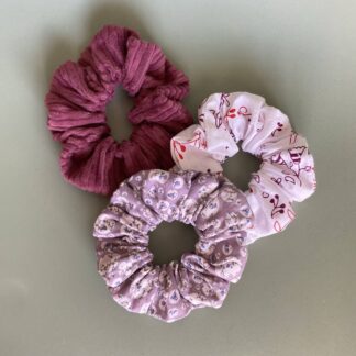 Trio de chouchou "Éclat de Lilas"